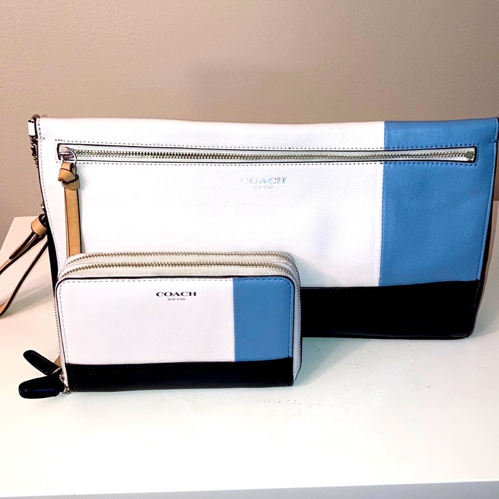 Coach Clutch and Matching Wallet